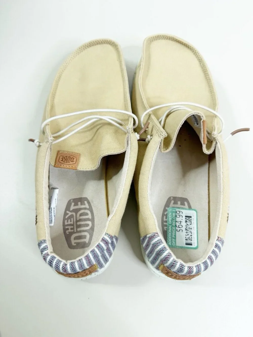 Hey Dude Men's 13 Wally Workwear Tan Slip-on Shoes Loafers EUC